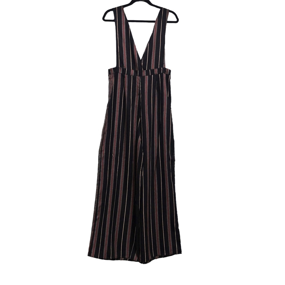 NWT Long, Wide Legged, Sleeveless, Pin Striped Jumpsuit